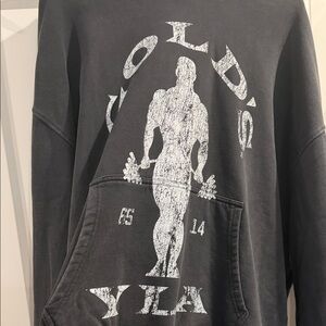 Young La Gold gym Graphic Hoodie